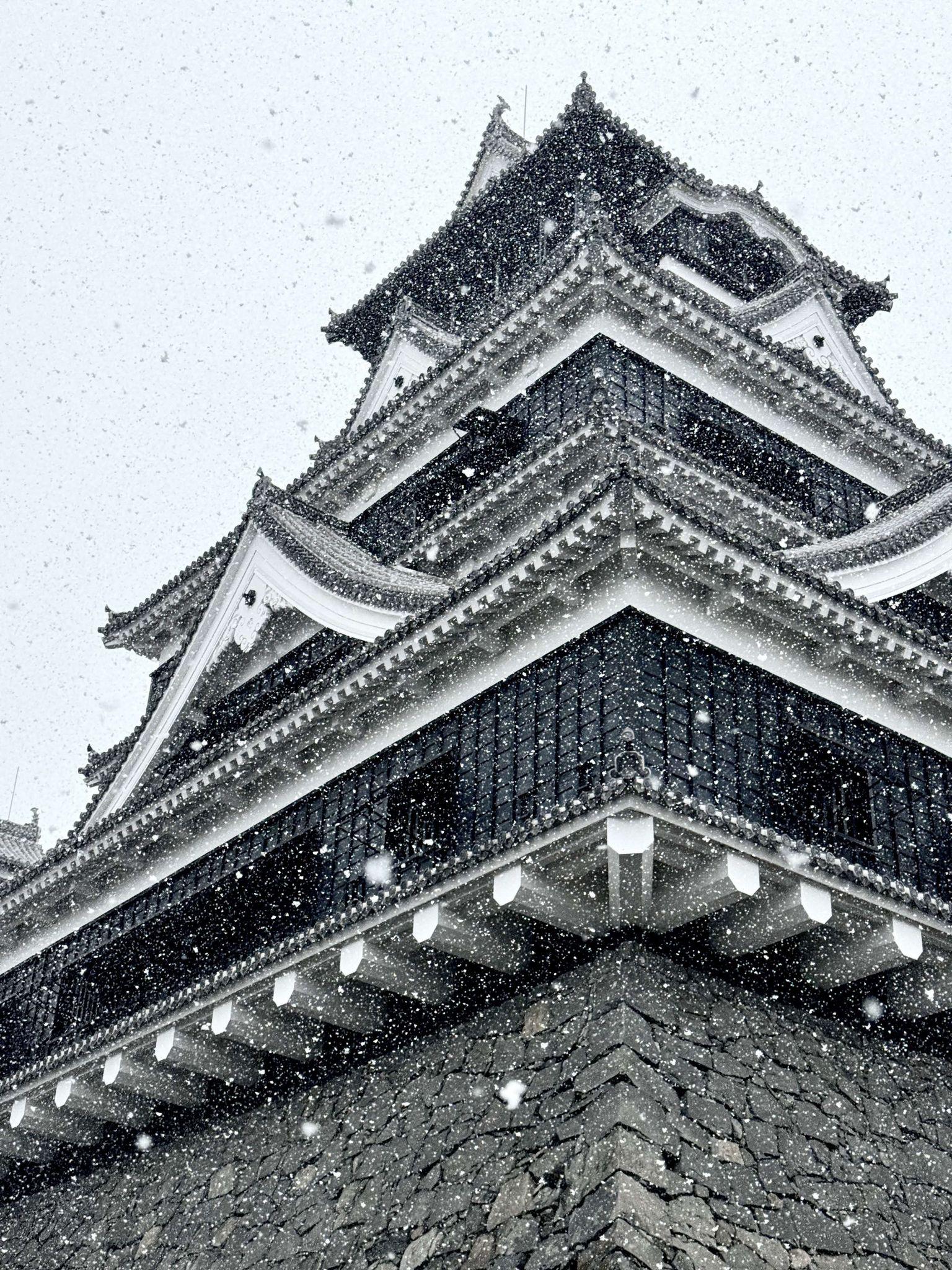雪の天守閣