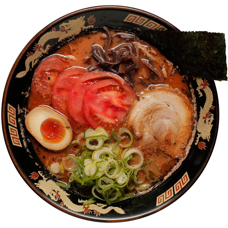 黒龍紅のラーメン画像