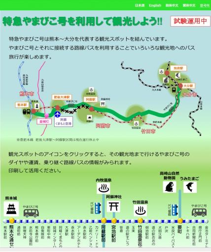 特急やまびこ号を利用して観光しよう！！