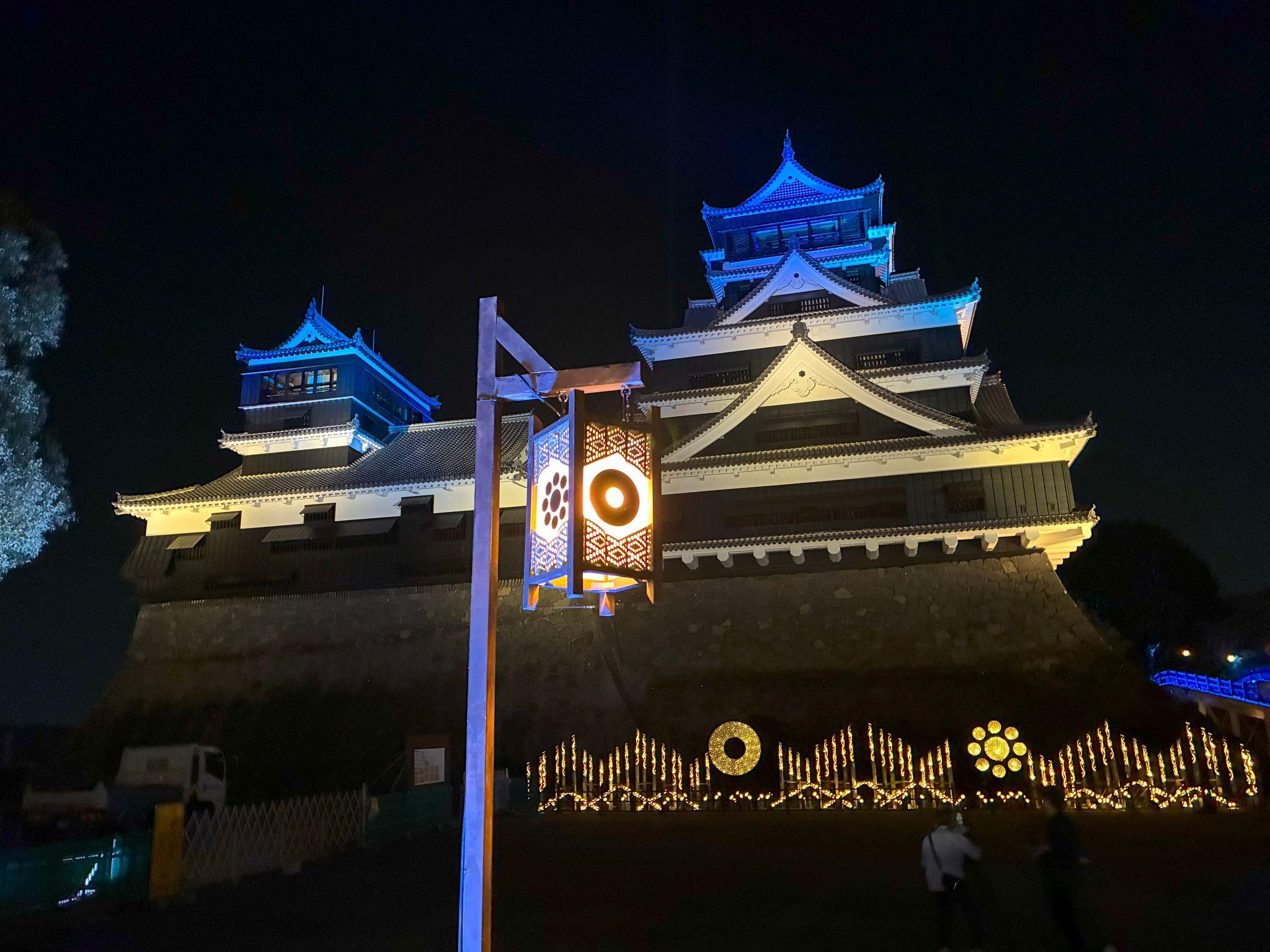311秋のお城まつりｰライトアップ1