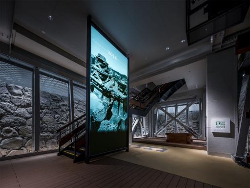 天守閣内部展示(地下1階　穴蔵)