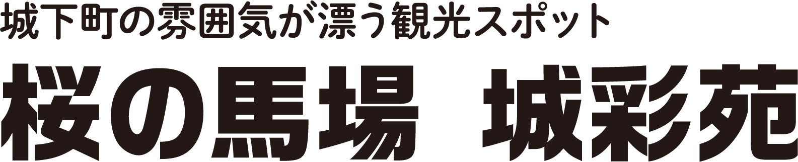城下町の雰囲気が漂う観光スポット　桜の馬場　城彩苑